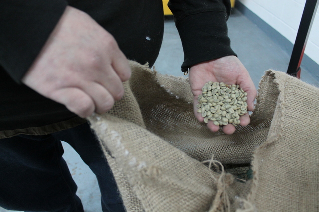 <p>Native Coffee Roasters imports raw, green coffee beans, and roasts them in a warehouse space on 49th Street in Astoria, Queens.</p>
