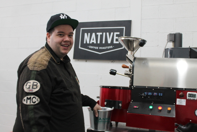 <p>Brian Donaldson launched Native Coffee Roasters this month. He roasts his own fair trade beans in a warehouse space in Astoria, Queens, and plans to sell the coffee at local markets.</p>
