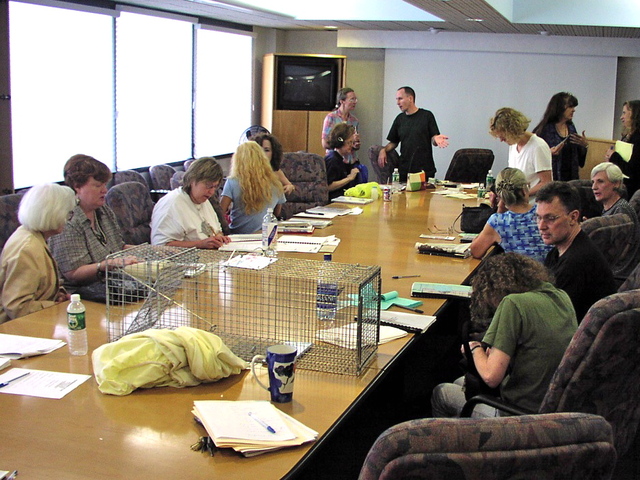 <p>A Neighborhood Cats workshop where volunteers are taught how to trap, neuter and return cats, as well as continue to care for a cat colony.</p>
