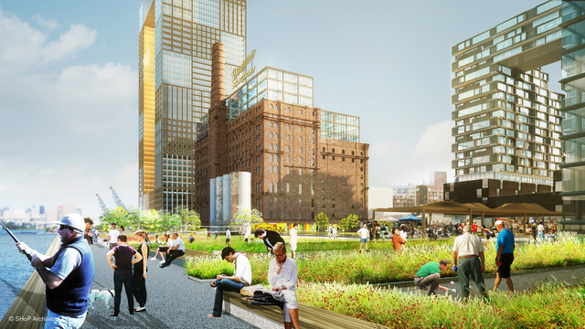 <p>Two Trees' development would expand open space on the Williamsburg waterfront in addition to adding commercial and residential space.</p>
