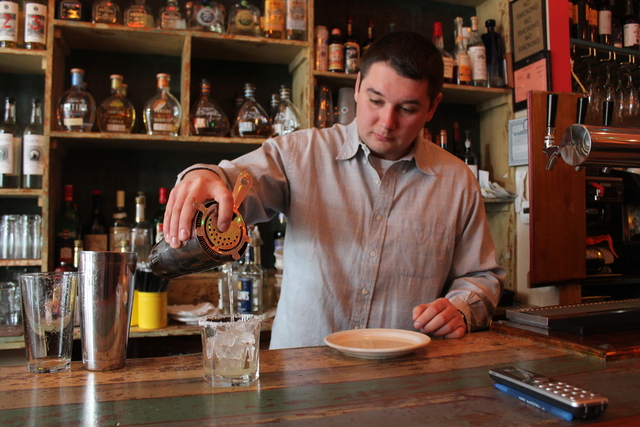 <p>Pachanga Patterson manager Dawid Dabrowicz makes a &ldquo;William Lamport.&rdquo; The Astoria eatery&rsquo;s signature St. Patrick&rsquo;s Day cocktail combines tequila, Jameson Irish Whiskey, lime juice and grapefruit syrup.</p>
