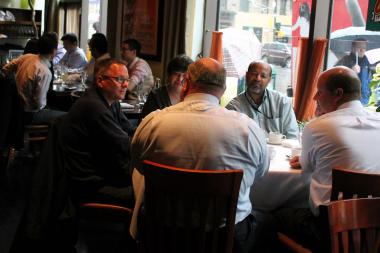 Job-sleuths searching for discreet interview spots safe from the prying eyes of their current employers may have a haven in Midtown. Restaurant Thalia, located on Eighth Avenue near 50th Street, is billing itself as a low-pressure eatery perfect for under-the-radar meet-ups.
