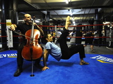 Flutes, Violins, Belly Dancers and Boxing Fuse at Gleason's Gym in DUMBO