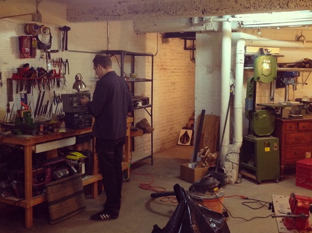 <p>Underneath the soon-to-be-opened TR Crandall Store on 179 E. Third St. is a guitar repair space.</p>
