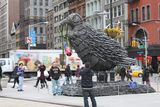 Giant Bird Sculpture Made of 5,000 Nails Flies Into Flatiron