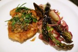 Chicken Picatta with Asparagus and Apple Salad