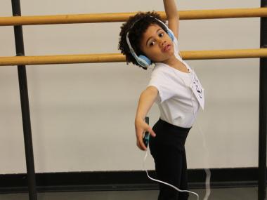 More than 100 children showed off their flexibility and rhythm in hopes of a place at the school.