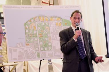 If approved by the city, the plan would transform a stretch of waterfront adjacent to the Astoria Houses.