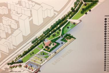 The city's Parks Department has presented two alternative designs for the long-neglected Pier 42.