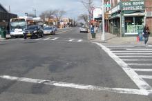 DOT Recommends Axing Parking Spaces to Make Forest Hills Intersection Safer