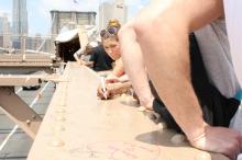 Tourists Memorialize Brooklyn Bridge Visits With Ugly Graffiti Tags