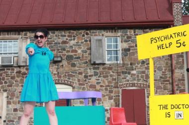 The theater company's production of "Frankenstein" is for adults and "brave children," organizers said.