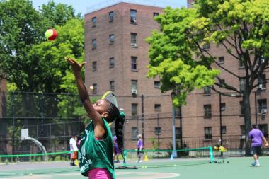 The Kings County Tennis League held a "Davis Cup" tournament for its students on Saturday.