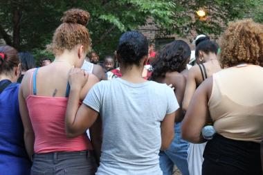 Charles J. Hynes told mourners that his office would prosecute "to the fullest extent of the law."