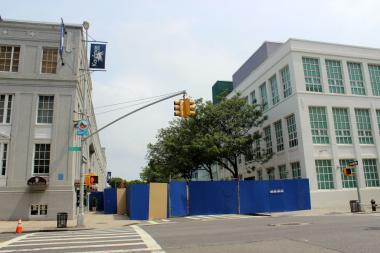 The backlot at Kaufman Astoria Studios closed off 36th St. between 34th and 35th Avenues in Queens.