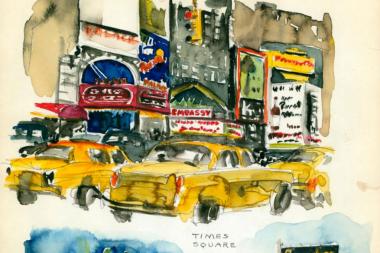 A collection of Jane Bannerman's sketchbooks and paitings by Reginald Marsh are on display at the New-York Historical Society.