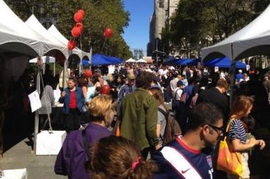 Twitter was lit up with photos from the Brooklyn Book Festival on Sunday.