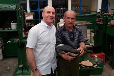 When Steve Kaufman's son had to wear a restrictive brace, he designed a snap-on shoe.