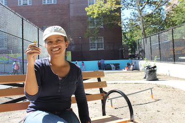 A new garden is being created in an unused space at P.S. 175 in Rego Park.