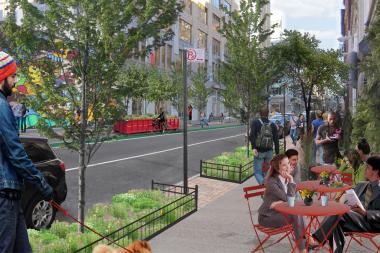 Sidewalks, parks and other outdoor venues in Hudson Square will be revamped as part of the project.