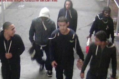 These men were wanted in connection with an attack and attempted robbery in Hell's Kitchen early Friday morning, Nov. 1, 2013.