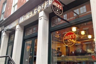 The popular Front Street coffee shop Jack's Stir Brew took more than a year to reopen in the South Street Seaport after Sandy because of storm damage.
