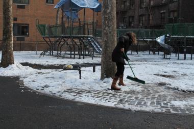 The playground has had a new design approved but the Public Design Commission has delayed approving it.