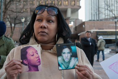 Transgender people and their allies attend a protest in front of One Police Plaza to demand a more comprehensive investigation into the murder of transgender youth, Islan Nettles on January 30, 2014.