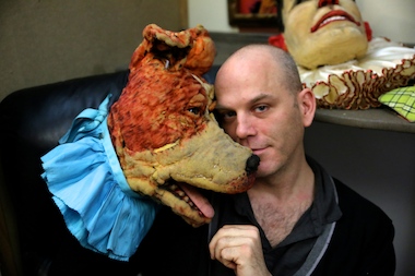 Kevin Augustine stars — alongside dozens of puppets — in his new show "Hobo Grunt Cycle."