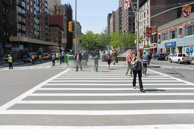 NYPD crash data showed that pedestrians were most vulnerable in the West 90s.