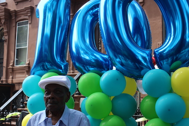 Egbert King turned 100 on June 13. Friends and family celebrated during a block party on Saturday.