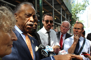Mayor Bill de Blasio and the Rev. Al Sharpton dismissed criticisms from police unions surrounding the death of Staten Island man Eric Garner.