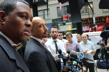 The Rev. Al Sharpton's National Action Network's Law Enforcement and Public Safety Coalition, which consists of several retired NYPD officers and supervisors and led by Northeastern Regional Director Kirsten John Foy, met with Department of Investigation Commissioner Mark G. Peters and NYPD Inspector General Philip Eure Friday.