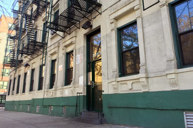 A man from this Madison Avenue apartment building was stabbed in the face after asking another man outside to keep the noise down, police said.
