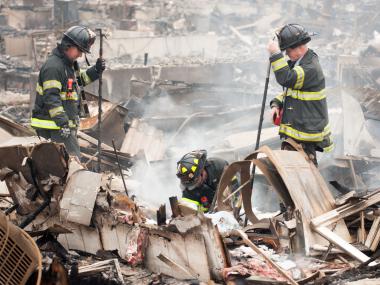 40,000 residents are without power after the hurricane struck the waterfront section of Queens.