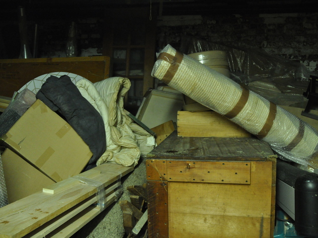 <p>Fritz Buehner, 70, lost years of work in his flooded storage space in 99 Commercial Street by the Newtown Creek waterfront.</p>
