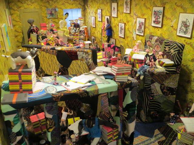 <p>Melgaard and collarborating artists even designed the wallpaper on display at his latest show at Luxembourg & Dayan, 64 E. 77th St.</p>
