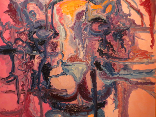 <p>Melgaard's novel and associated works deal with dark, violent themes.</p>
