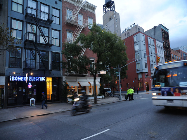 <p>Bowery Electric was lit up Nov. 2, 2012.</p>

