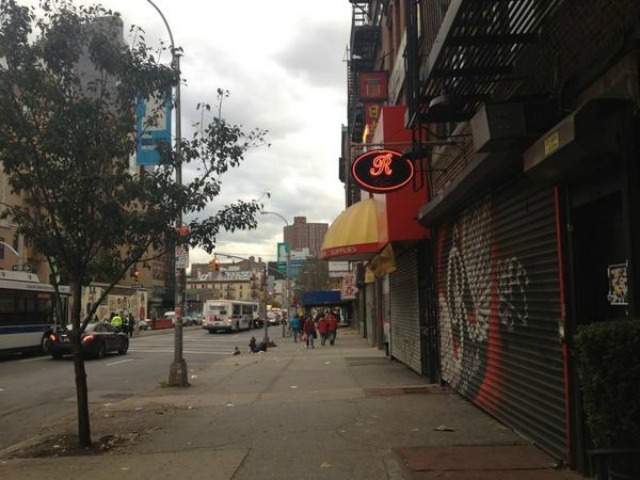 <p>Power returned to the Bowery and Rivington Street Nov. 2, 2012.</p>
