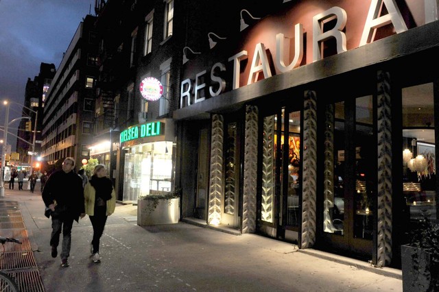 <p>The streets of Chelsea lit up after power was restored Nov. 2, 2012.</p>
