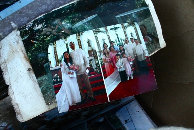 <p>November 6, 2012 - Wedding photographs were among the family moments found all over the devastation of Sea Gate after Hurricane Sandy.</p>
