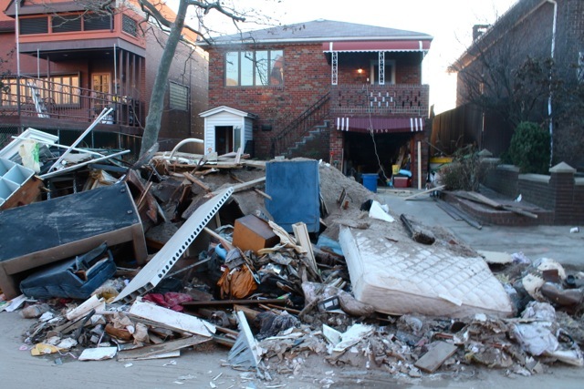 <p>November 6, 2012 - Houses were devastated in Sea Gate, Coney Island.</p>
