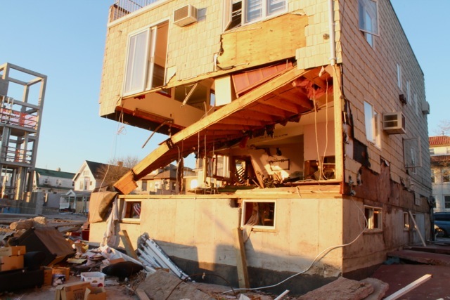 <p>November 6, 2012 - A house was gutted after the storm in Sea Gate.</p>
