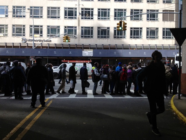 <p>Some commuters said it took them more than three hours for a trip that normally takes 45 minutes on November 1, 2012, three days after Hurricane Sandy flooded the city's subway system.</p>
