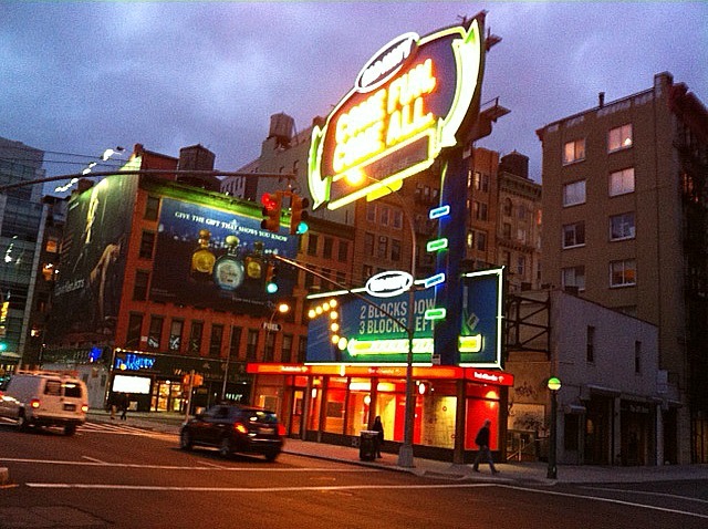 <p>Power returned to East Houston Street Nov. 2, 2012.</p>
