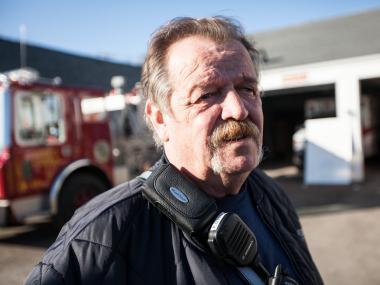 The Rockaway Point Volunteer Fire Department struggles to provide relief to local residents in the Rockaways after Hurricane Sandy hit New York last week.