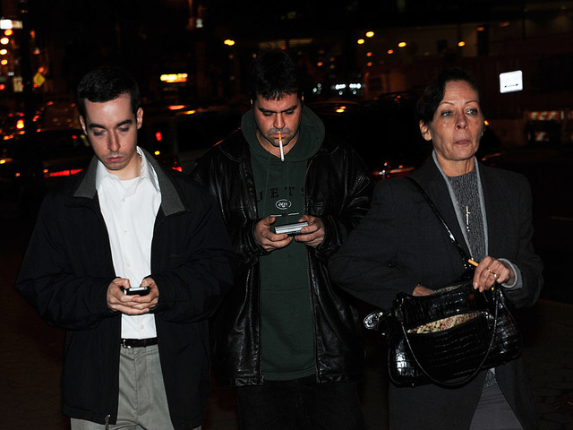 <p>Elizabeth Valle, mother of NYPD cop Gilberto Valle, and two other sons attended Gilberto Valle's arraignment Oct. 25, 2012.</p>
