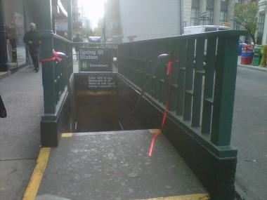 Service along the downtown 6 line was disrupted during rush hour when authorities responded to calls of a person under a train on Friday October 26, 2012.