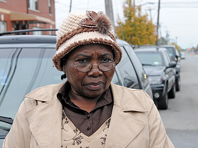 <p>Ermeline Thompson stopped by the Facey home on Wednesday, Oct. 23, 2012, to console the family. Her son, Dave McDonald, was shot in 2005 by ex-con Darrell Fuller, the alleged gunman.</p>

